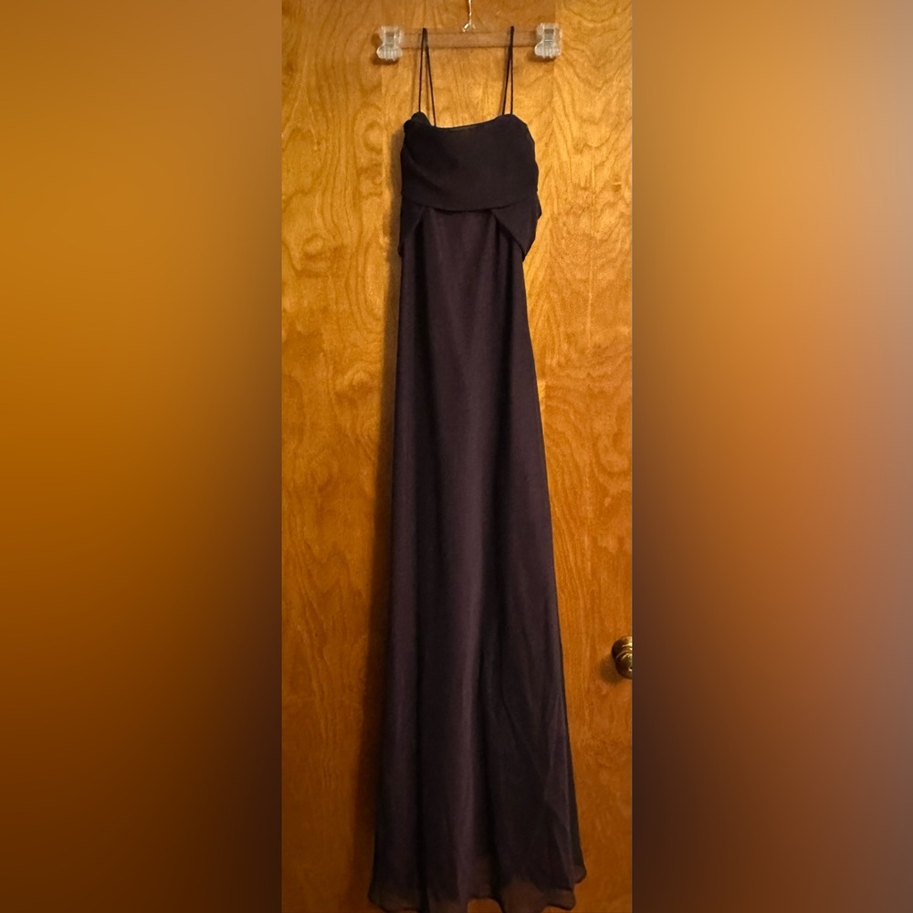 Elegant Burgundy Evening Gown
